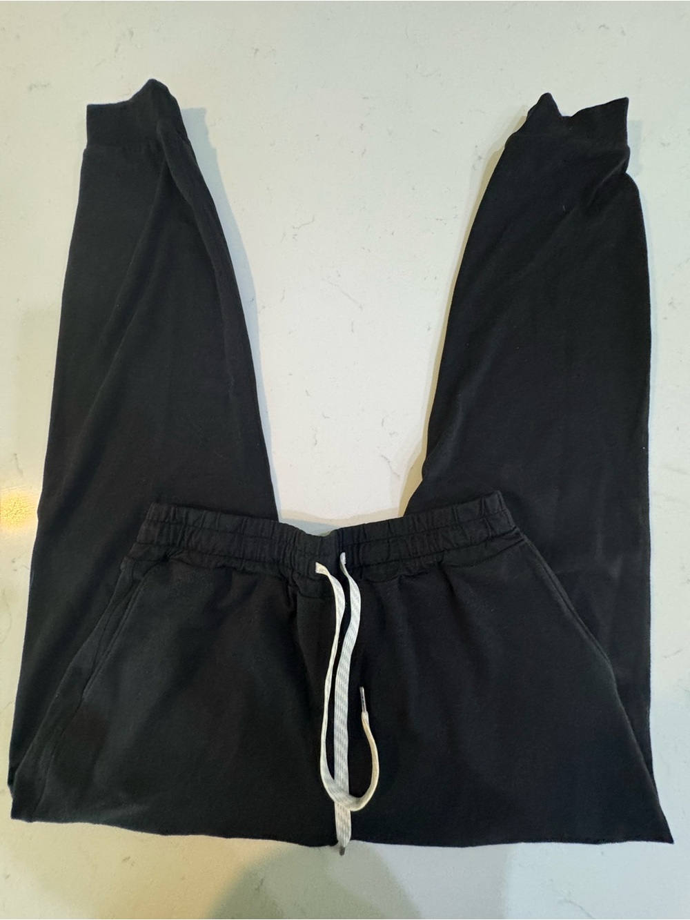 Vouri Black Drawstring Jogger Pants